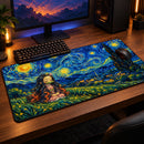 Starry Night Demon Slayer Nezuko Desk Mat
