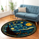 Starry Night Round Rug