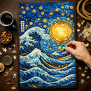 Great Wave x Starry Night Jigsaw Puzzle