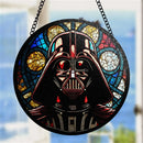 Darth Vader Star Wars Round Stained Glass Suncatcher