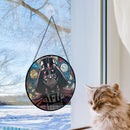 Darth Vader Star Wars Round Stained Glass Suncatcher
