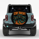 Funny Raccoon Stay Trashy Car Spare Tire Cover