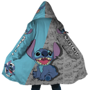 Stitch WB AOP Hooded Fleece Cloak Coat