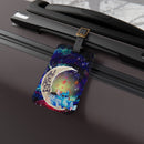 Stitch And Eeyore Couple Love You To The Moon Galaxy Luggage Tag