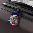 Stitch Angel Love You To The Moon Galaxy Luggage Tag