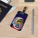 Stitch Angel Love You To The Moon Galaxy Luggage Tag