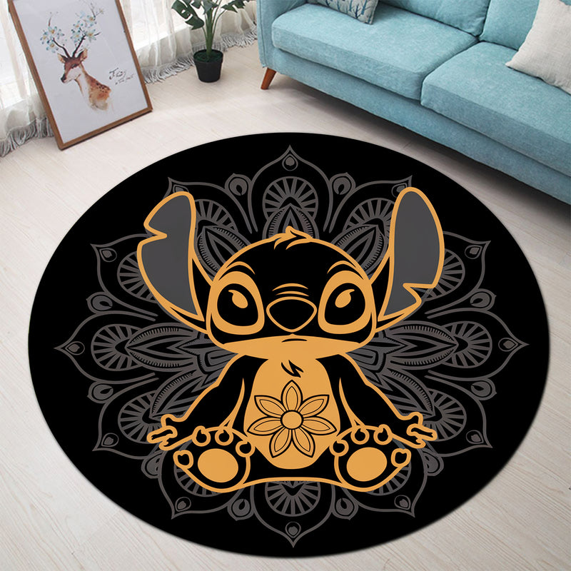 Stitch Mandala Round Rug