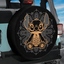 Mandala Meditating Stitch Yoga Jeep Car Spare Tire Cover