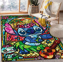 Stitch Stained Glass Rectangular Area Rug