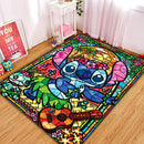 Stitch Stained Glass Rectangular Area Rug