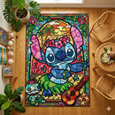 Stitch Stained Glass Rectangular Area Rug