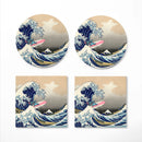 Stitch The Great Wave Japan Ceramic Decor Coaster - Gift Idea