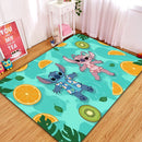 Stitch và Angel Lilo & Stitch Summer Rectangular Area Rug
