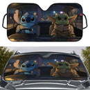 Yoda And Stich Custom Car Windshield Sunshades
