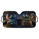 Yoda And Stich Custom Car Windshield Sunshades