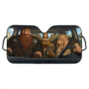 Stoick the Vast x Astrid Hofferson x Gobber the Belch How to Train Your Dragon Custom Car Windshield Sunshades