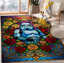 Stormtrooper Rose Stained Glass Rectangular Area Rug