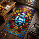 Stormtrooper Rose Stained Glass Rectangular Area Rug