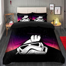 Stormtrooper Peek Under The Blanket Galaxy Bedding Set