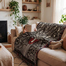 Studio Ghibli-Inspired Forest Woven Throw Blanket