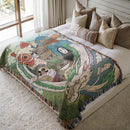 Studio Ghibli Inspired  Woven Throw Blanket