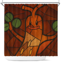 Sudowoodo Pokemon Stained Glass Shower Curtain
