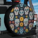 Sugar Skull Pattern Spare Tire Cover