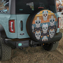 Sugar Skull Pattern Jeep Car Spare Tire Cover