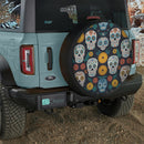 Sugar Skull Pattern Spare Tire Cover