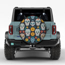 Sugar Skull Pattern Spare Tire Cover