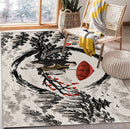 Suguru Geto Jujutsu Kaisen Japan Ink Style Rectangular Area Rug