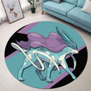 Suicune Pokemon Round Rug
