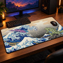 Suicune x Tyranitar Pokemon The Great Wave Desk Mat