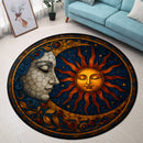 Sun Moon Round Rug
