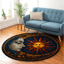 Sun Moon Round Rug