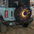 Sun Moon Zodiac Stained Glass Jeep Car Spare Tire Cover