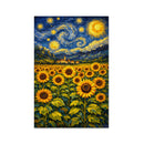 Sunflower Starry Night Jigsaw Puzzle