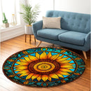 Sunflower 1 Round Rug