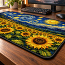 Sunflower Starry Night Desk Mat