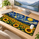 Sunflower Starry Night Desk Mat