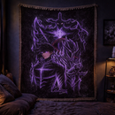 Shadow Monarch Solo Leveling Woven Throw Blanket