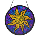 Sun Moon Round Stained Glass Suncatcher