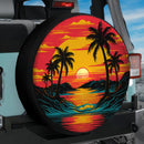 Sunset Beach Car Spare Tire Cover