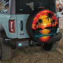 Sunset Beach Car Spare Tire Cover