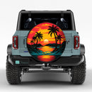 Sunset Beach Car Spare Tire Cover