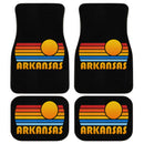 Sunset Retro Arkansas Car Floor Mats