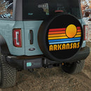 Sunset Retro Arkansas Car Spare Tire Cover