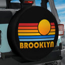 Sunset Retro Brooklyn Car Spare Tire Cover