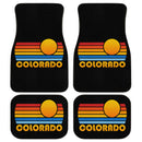 Sunset Retro Colorado Car Floor Mats