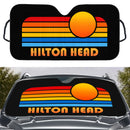 Sunset Retro Hilton Head Car Auto Sunshades